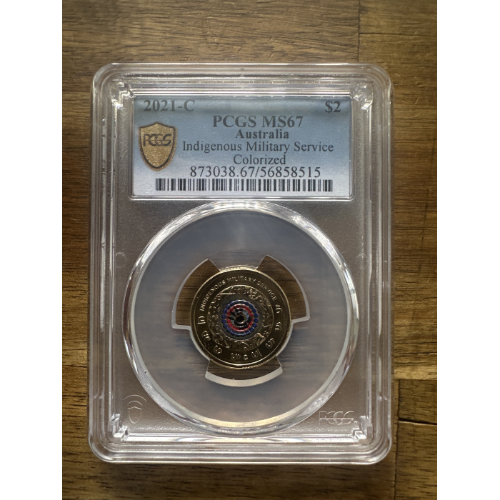 2021 - C - MS67 - $2 -Indigenous Military Service