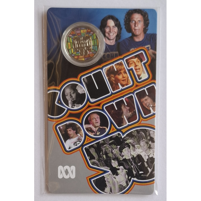 2024 50c 50th Anniversary Of Countdown Carded Coin