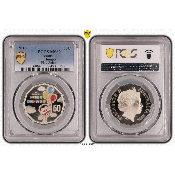 2016  50c  50th ANNIVERSARY PLAY SCHOOL   JEMIMA MS70  BIG TED MS70  HUMPTY MS69