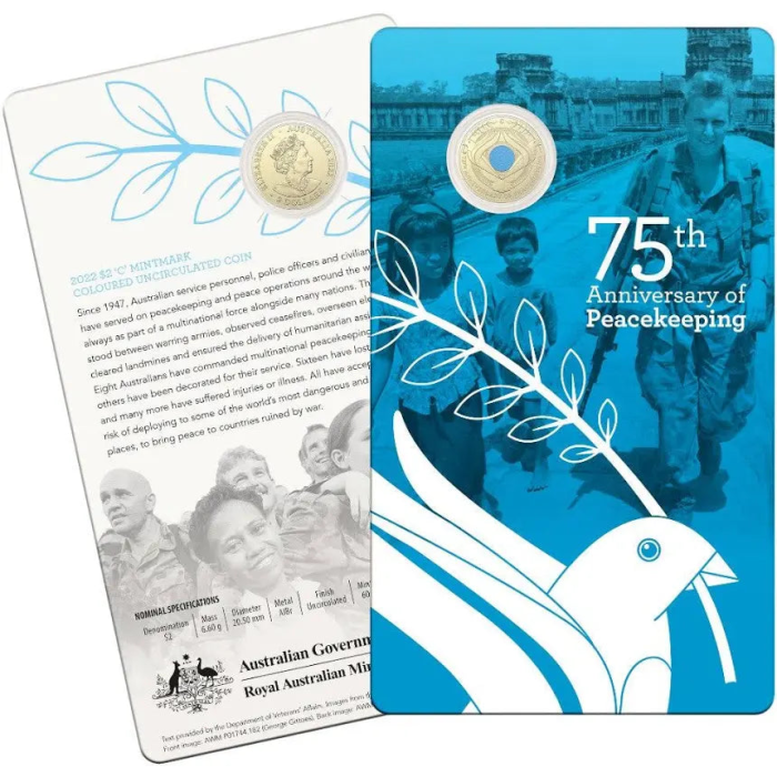 2022 $2 C Mint - 75th Anniversary of Peacekeeping