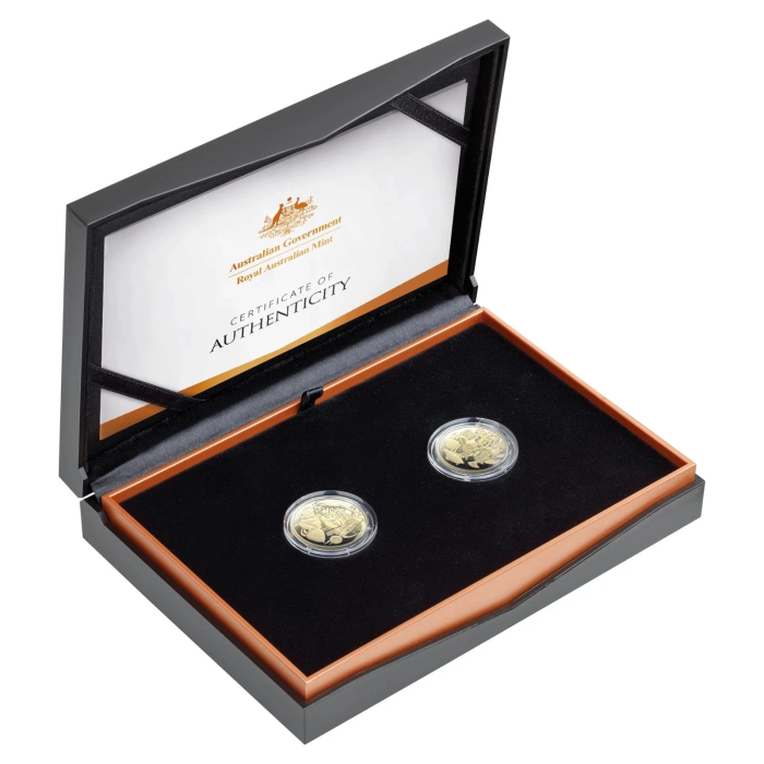 Aussie Big Things 2 Proof Coins 2025 Box Set Australia $1 One Dollar Strawberry