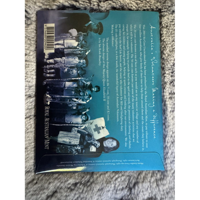 2003 RAM Australian Volunteers Uncirculated 6 coin Mint year set 