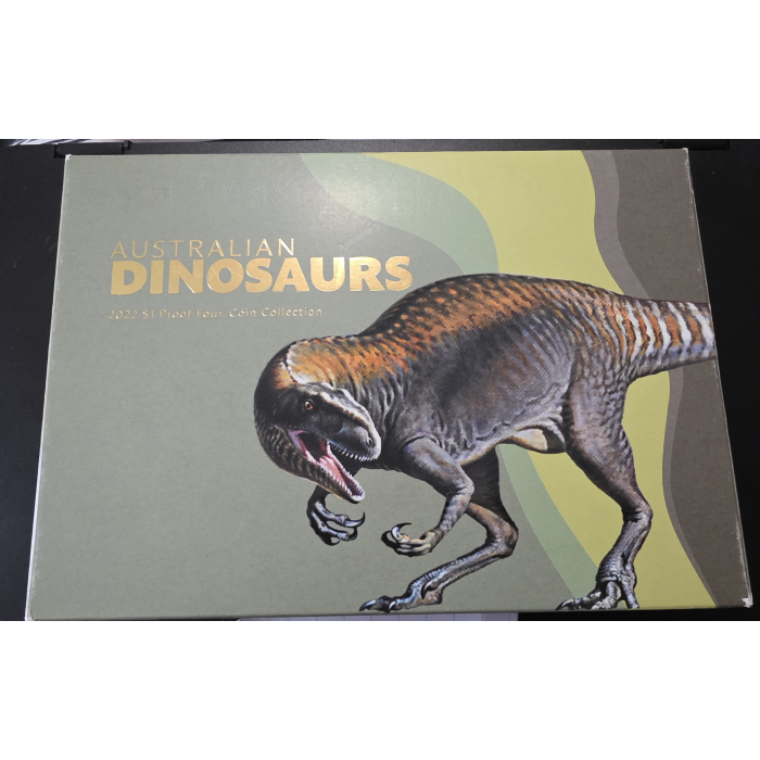 2022 Australian Dinosaurs- $1 Proof Four Coin Collection 