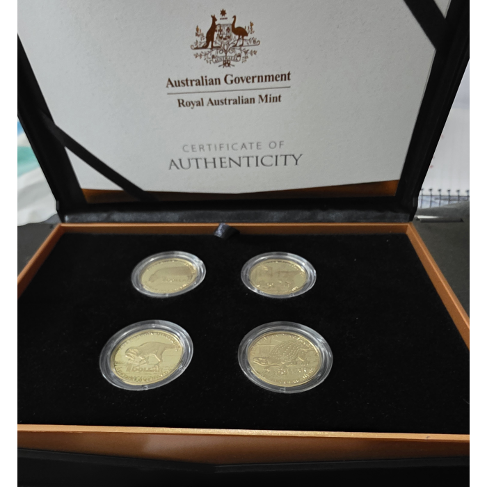 2022 Australian Dinosaurs- $1 Proof Four Coin Collection 