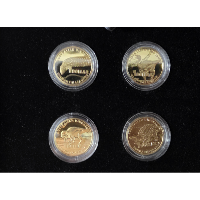 2022 Australian Dinosaurs- $1 Proof Four Coin Collection 