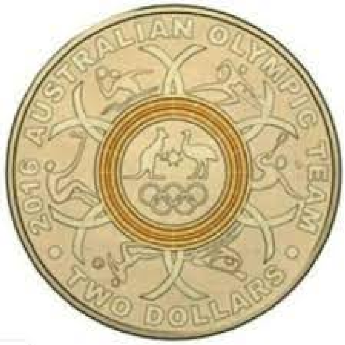 6x $2 2016 RIO OLYMPIC COINS - CIRCULATED SET