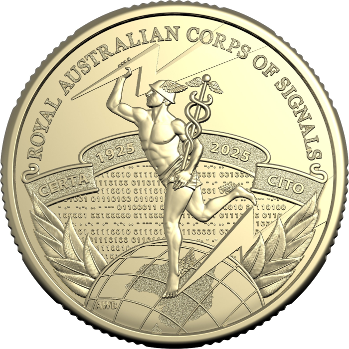 ROYAL AUSTRALIAN MINT - CENTENARY OF ROYAL AUSTRALIAN CORPS OF SIGNALS | 2025 $1