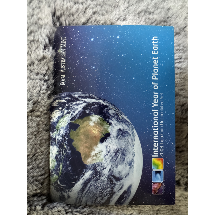 2008 RAM Year of Planet Earth 2 coin Uncirculated set - Featuring $1 & 20c coin 