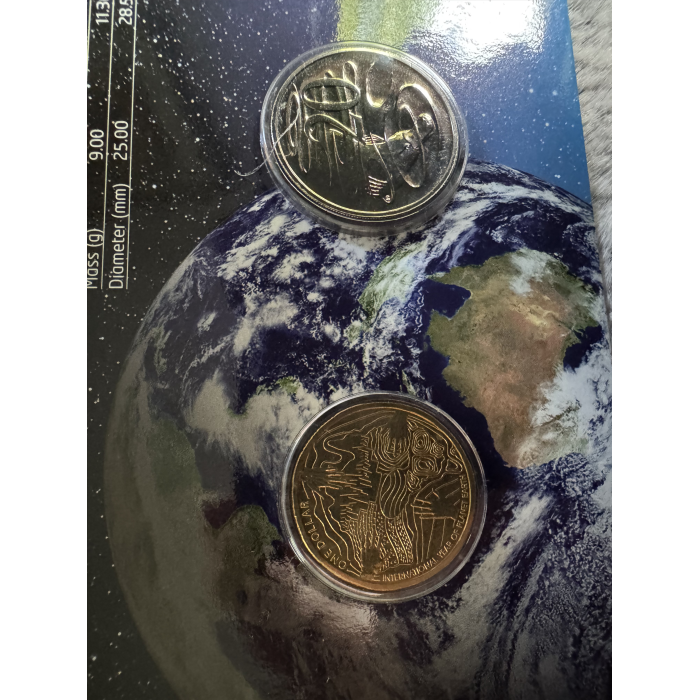 2008 RAM Year of Planet Earth 2 coin Uncirculated set - Featuring $1 & 20c coin 