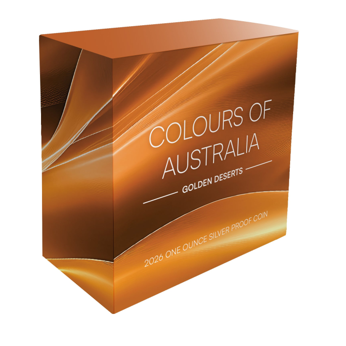 2026 Colours of Australia: Golden Deserts 1oz Silver Proof Coin