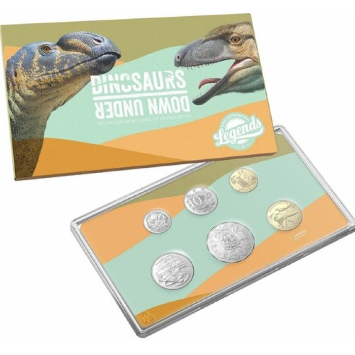 2022 Australian Dinosaurs Legends Ballot Edition Six Coin Uncirculated Set