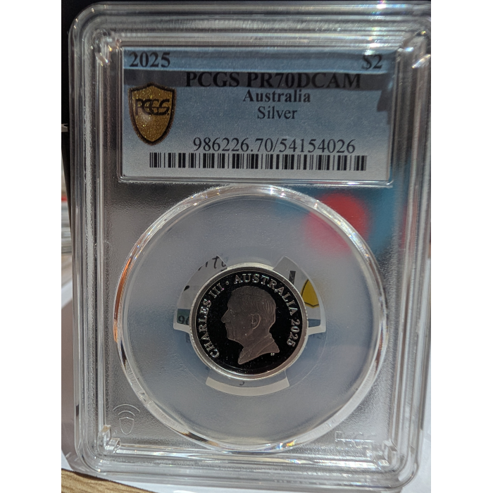 2025 HM KCIII $2 Silver Proof Coin PCGS PR70DCAM Top Pop #008