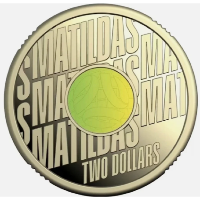 AUS 2026 $2 Matildas Coloured Proof Coin LIMITED MINTAGE OF 7,500