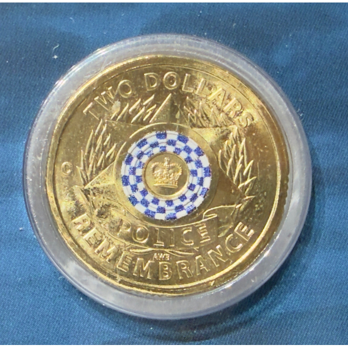 2019 $2 Police Remembrance Day C-Mintmark - Carded Coloured $2 Coin
