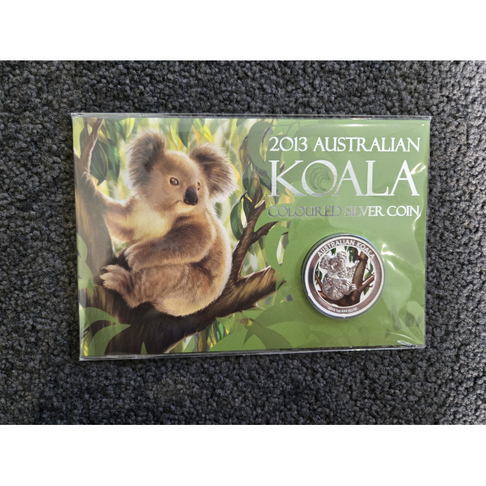 2013 Koala Coloured 1oz Silver coin