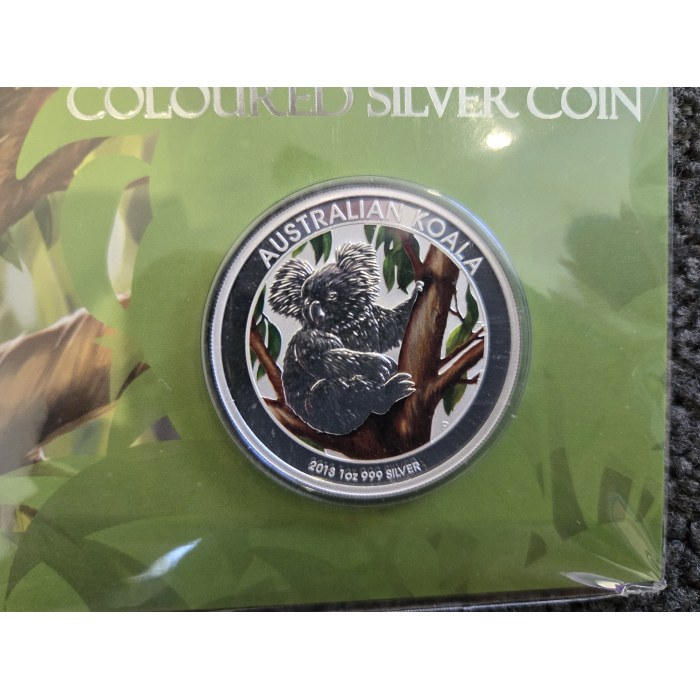 2013 Koala Coloured 1oz Silver coin