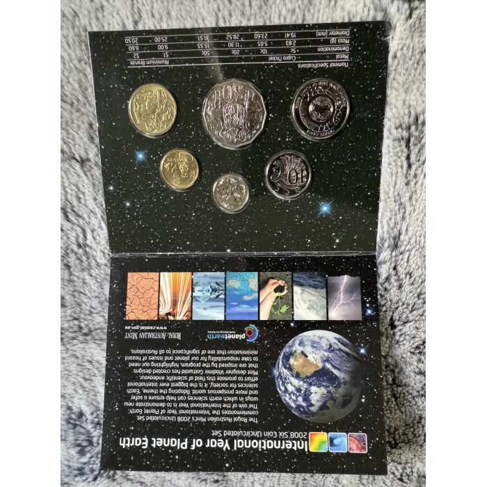 2008 RAM Year of Planet Earth 6 coin Uncirculated Mint year set 