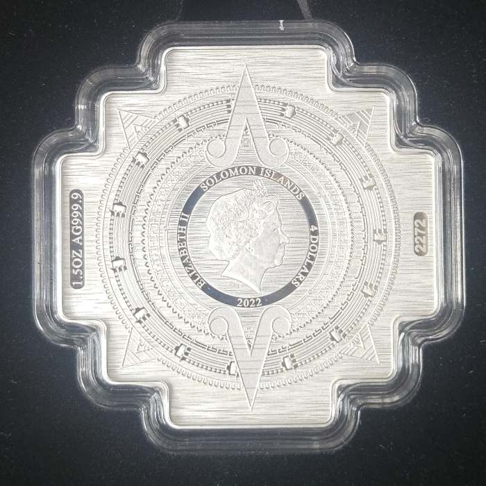 2022 PAMP Incan House of the Sun 1.5oz fine silver maze coin 