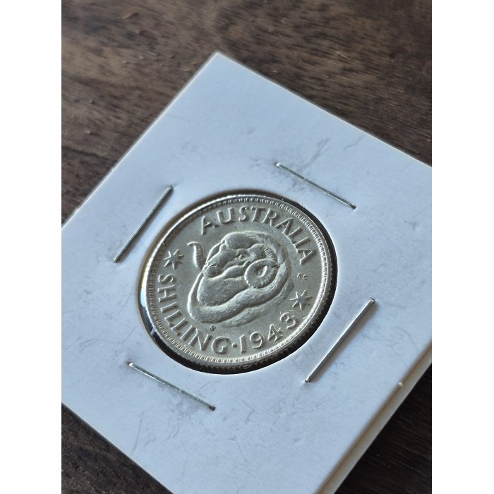 1943S SHILLING UNC