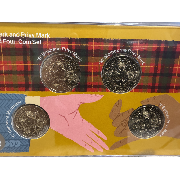 2026 RAM $1  60yrs Decimal currency Privy Mark uncirculated 4 Coin set 