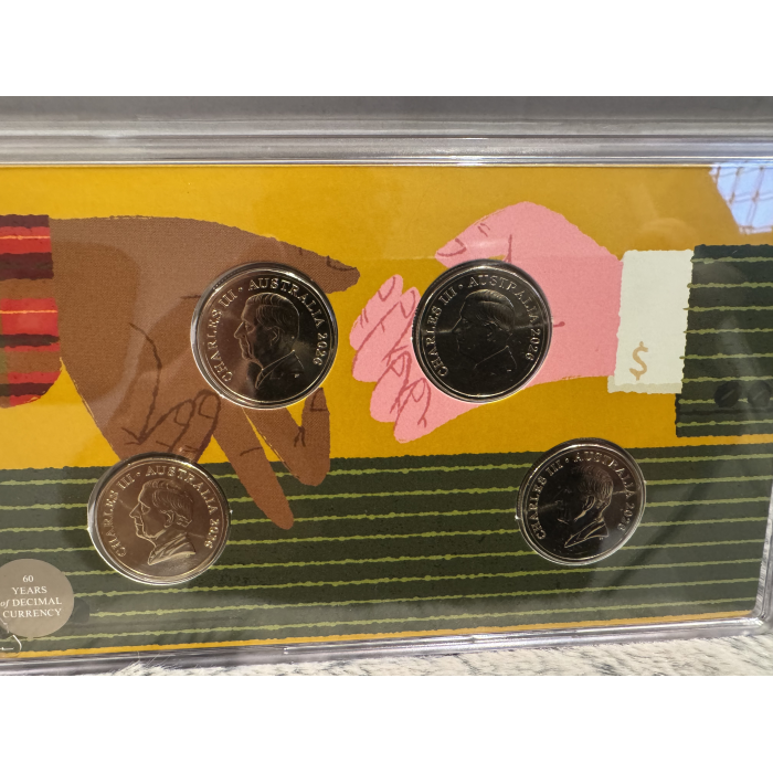 2026 RAM $1  60yrs Decimal currency Privy Mark uncirculated 4 Coin set 