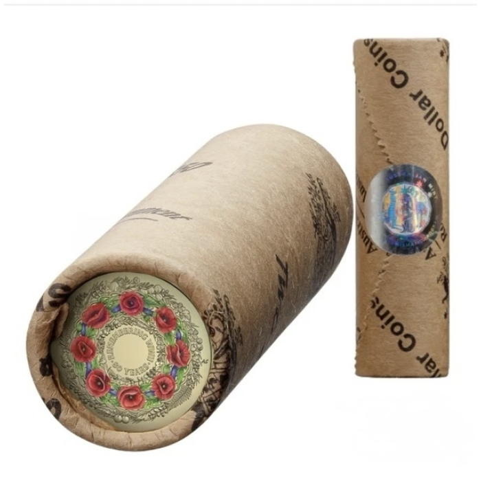2025 $2 - Remembering The Second World War Coloured Coin Roll - Premium