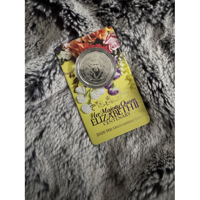 2026 RAM HM Queen Elizabeth II centenary 50c uncirculated coin 