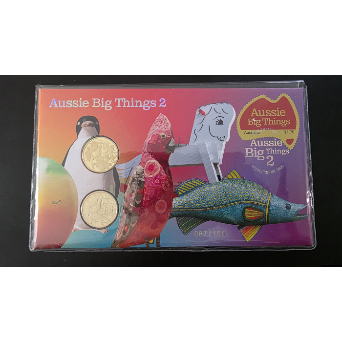 2025 Aussie Big Things 2 Design 1 & 2 Limited Edition Two Coin $1 PNC Impression