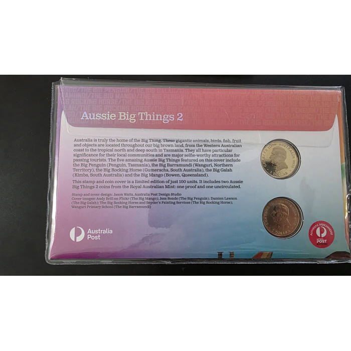 2025 Aussie Big Things 2 Design 1 & 2 Limited Edition Two Coin $1 PNC Impression