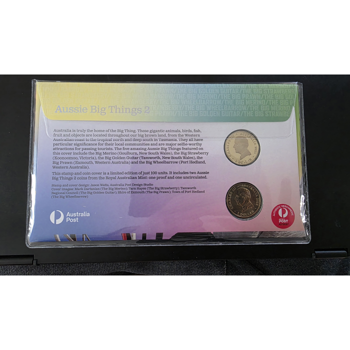 2025 Aussie Big Things 2 Design 1 & 2 Limited Edition Two Coin $1 PNC Impression