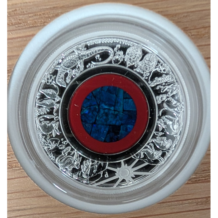 2026 $1  Wonders  of Australia - the Outback 1oz silver proof Opal coin