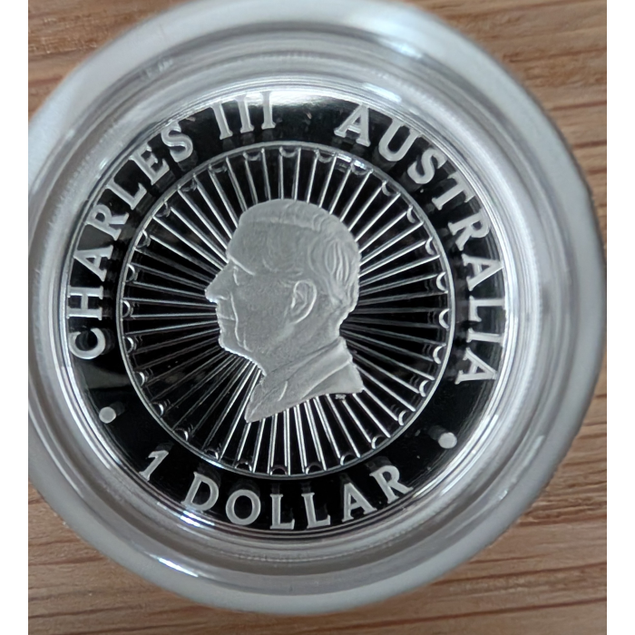 2026 $1  Wonders  of Australia - the Outback 1oz silver proof Opal coin