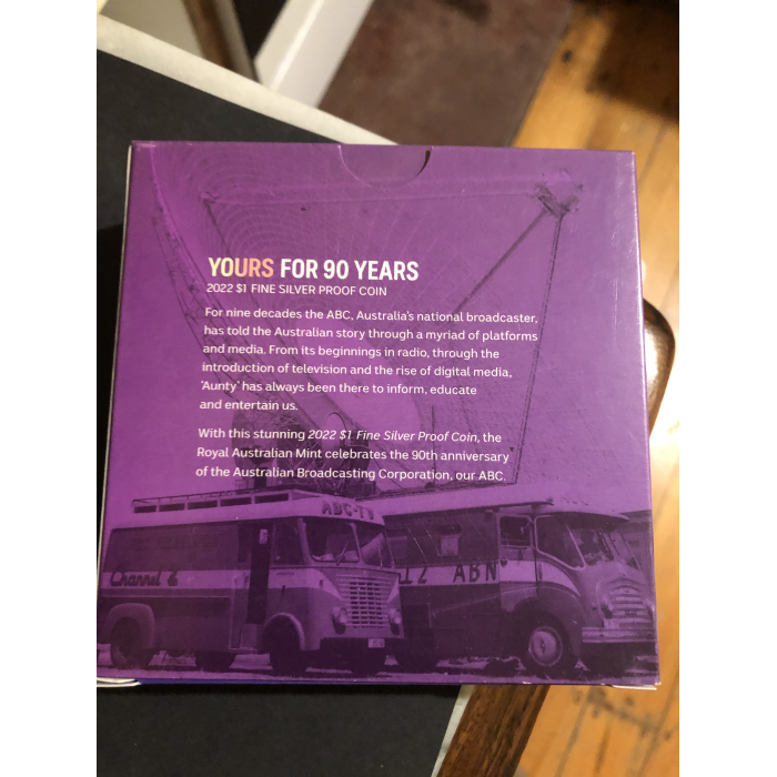 2022  ABC Yours For 90 Years $1 1/2 oz Fine Silver Proof Coin