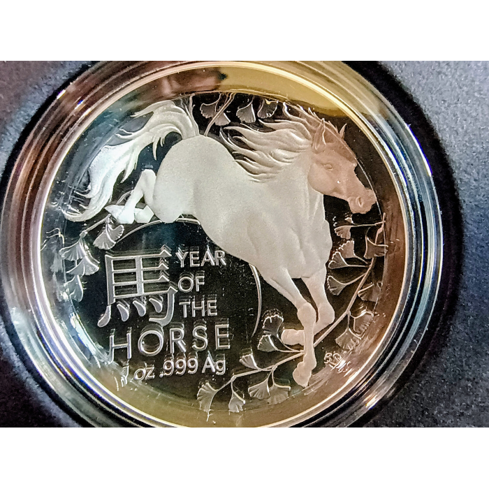Lunar Series – Year of the Horse  2026 - $5 1 oz Fine Silver Proof Domed Coin