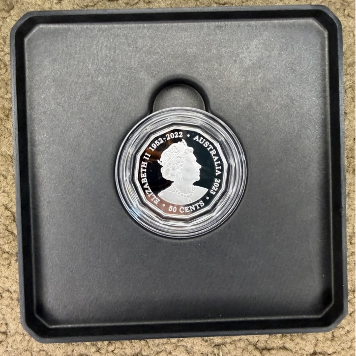 2023 50c Sydney Opera House 50th Anniversary Gold Plated Silver Proof Coin – RAM