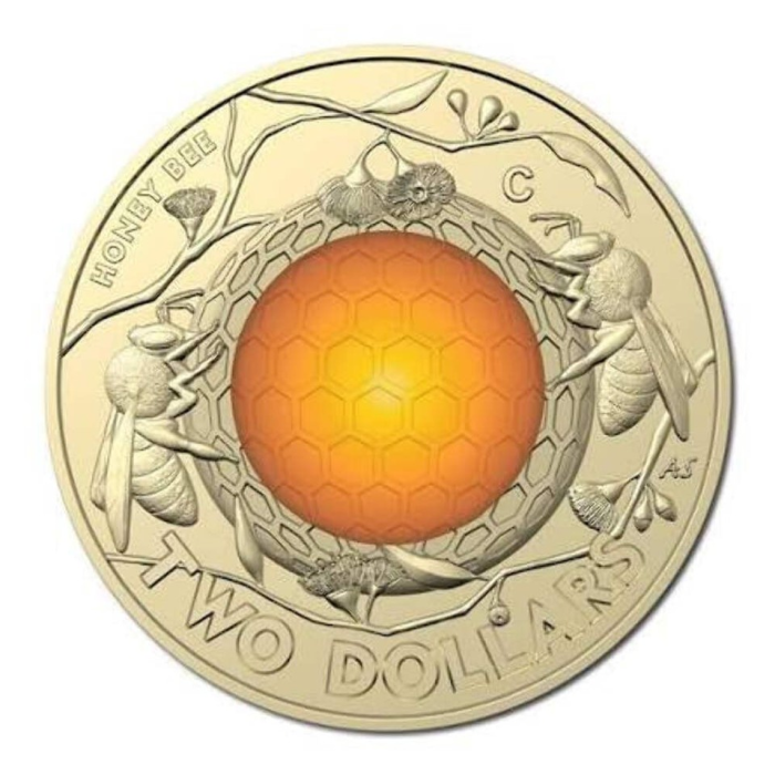 2022 $2 Honeybee C Mint Mark Carded Coin