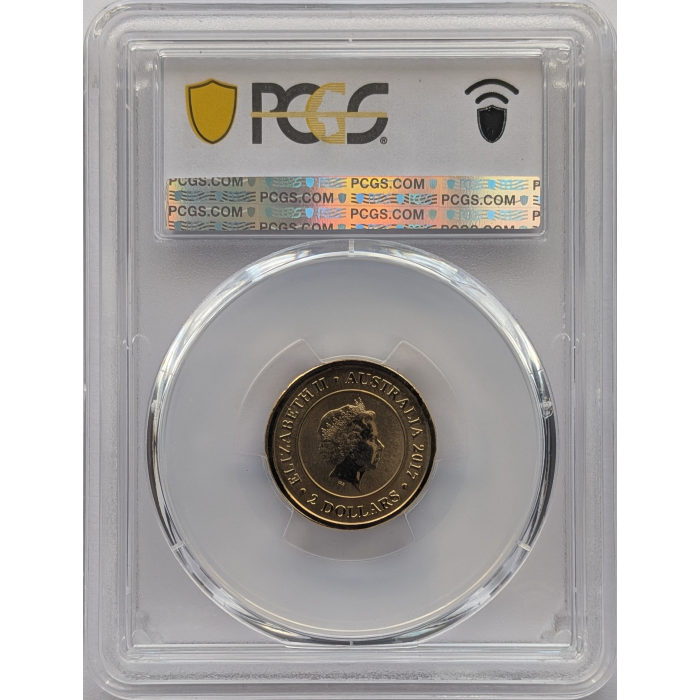 2017 $2 Mars Coloured Coin MS70 TOP POP #54878966 ex-Planetary Set