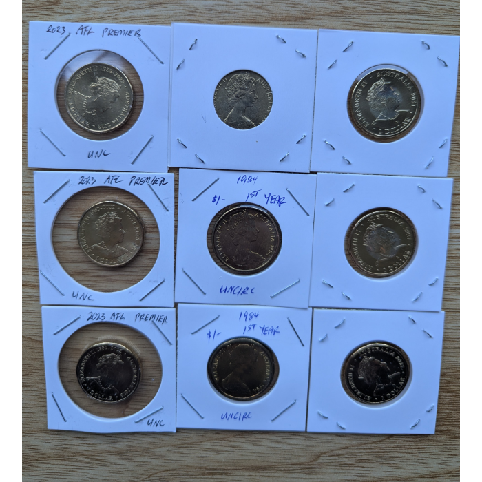 UNC $1.00 Coins x 3