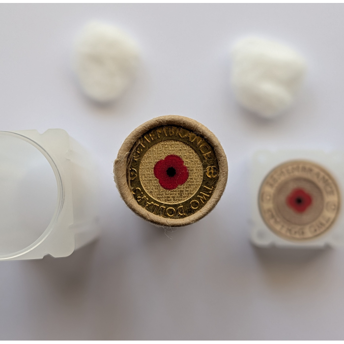 2012 $2 Remembrance 'Red Poppy' (inside out) Chubb Roll with Guarantee 