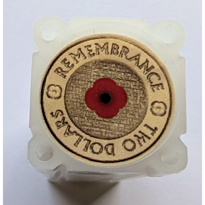 2012 $2 Remembrance 'Red Poppy' (inside out) Chubb Roll with Guarantee 