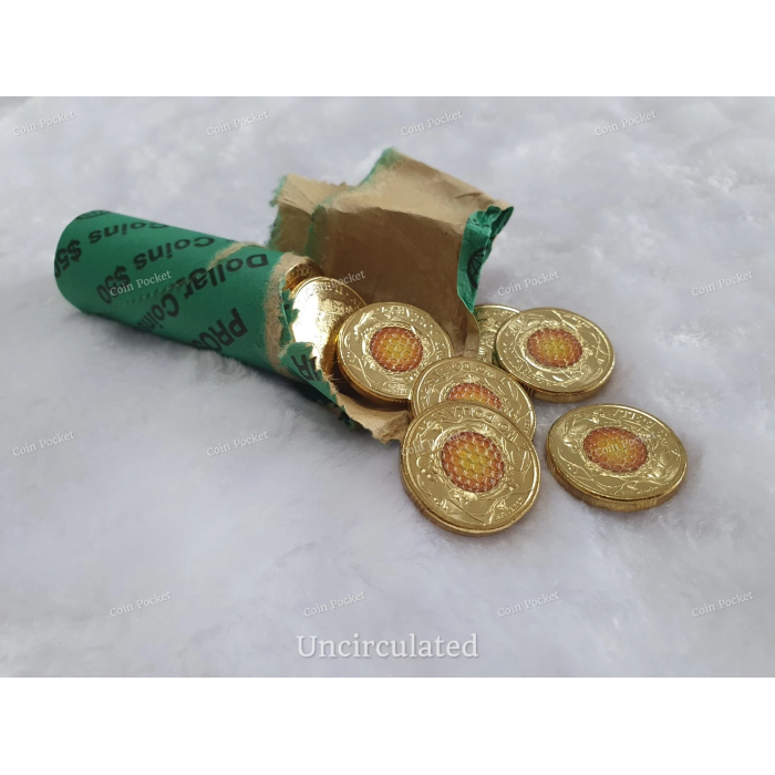 Honey Bee 2022 Two Dollar $2 Coloured Coin Rare Queen Honeybee Australia UNC