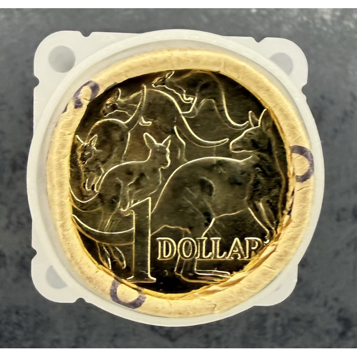 2023 King Charles III Effigy $1 Mint Coin Roll H/T with tube