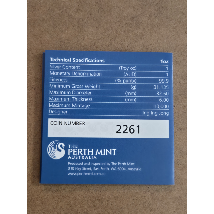 2012 Australian Koala 1oz high relief silver coin