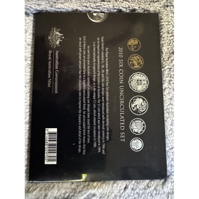 2010 RAM 6 coin Uncirculated Mint year set 