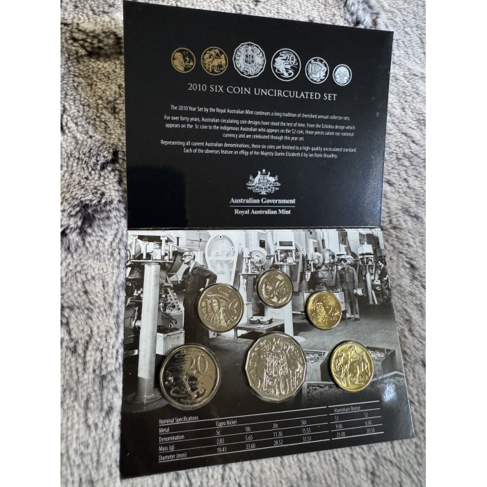 2010 RAM 6 coin Uncirculated Mint year set 