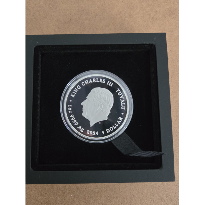 2024 Aretha Franklin 1oz Coloured Silver proof coin