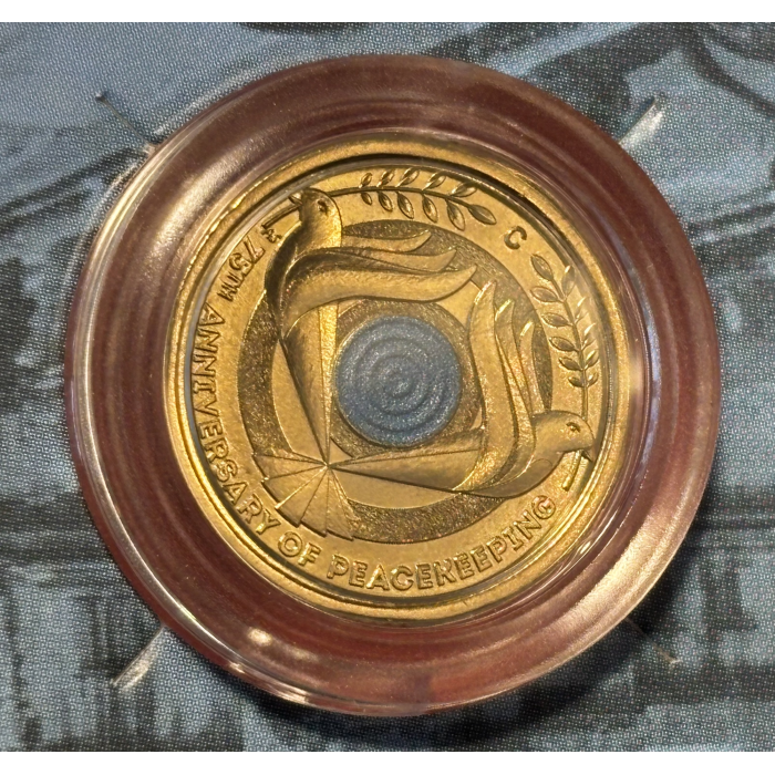 2022 $2 “C” MINTMARK Coloured Uncirculated Coin -75 Anniversary of  Peacekeeping