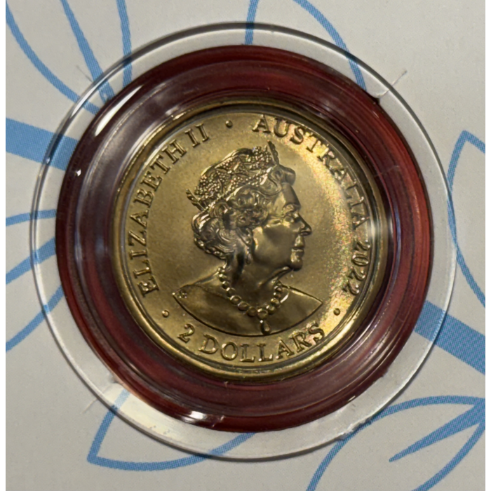 2022 $2 “C” MINTMARK Coloured Uncirculated Coin -75 Anniversary of  Peacekeeping