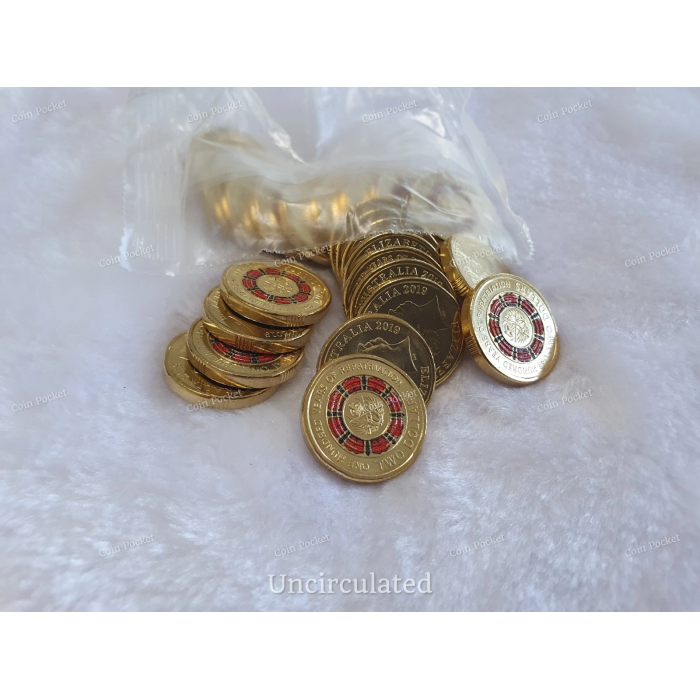 Repatriation 100 Years 2019 Two Dollar Red Coloured Coin $2 Rare Australia - UNC