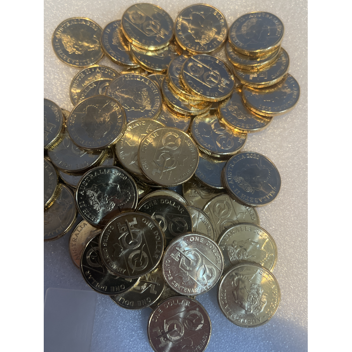 Qantas $1 coins. ❤️‍🩹 Uncirculated with marks 